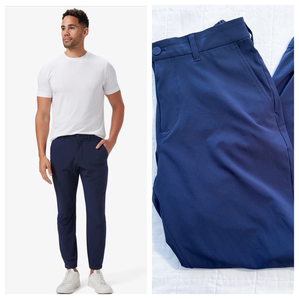 Mizzen Main Pants Helmsman‎ Slim Fit Joggers 32W 32x28 Performance Navy
